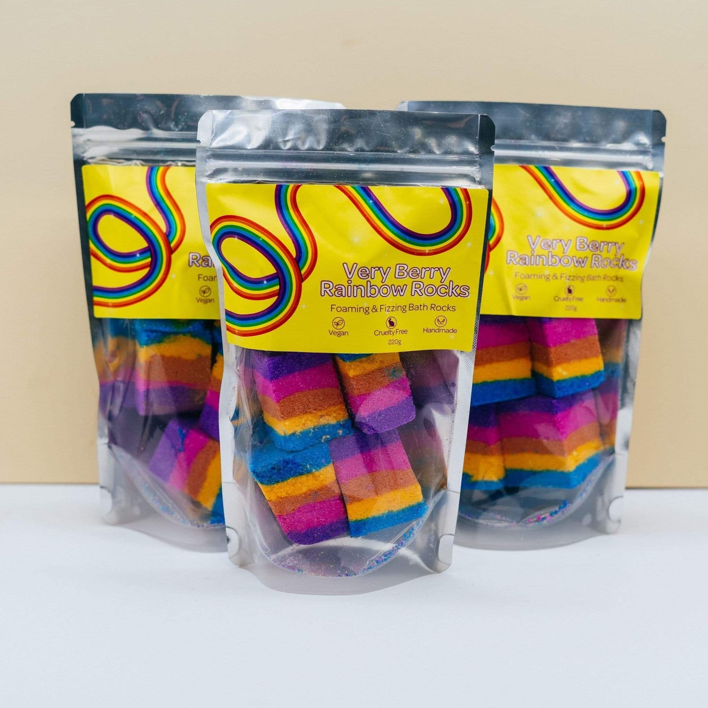Mixed Berries Bath Rocks 220g