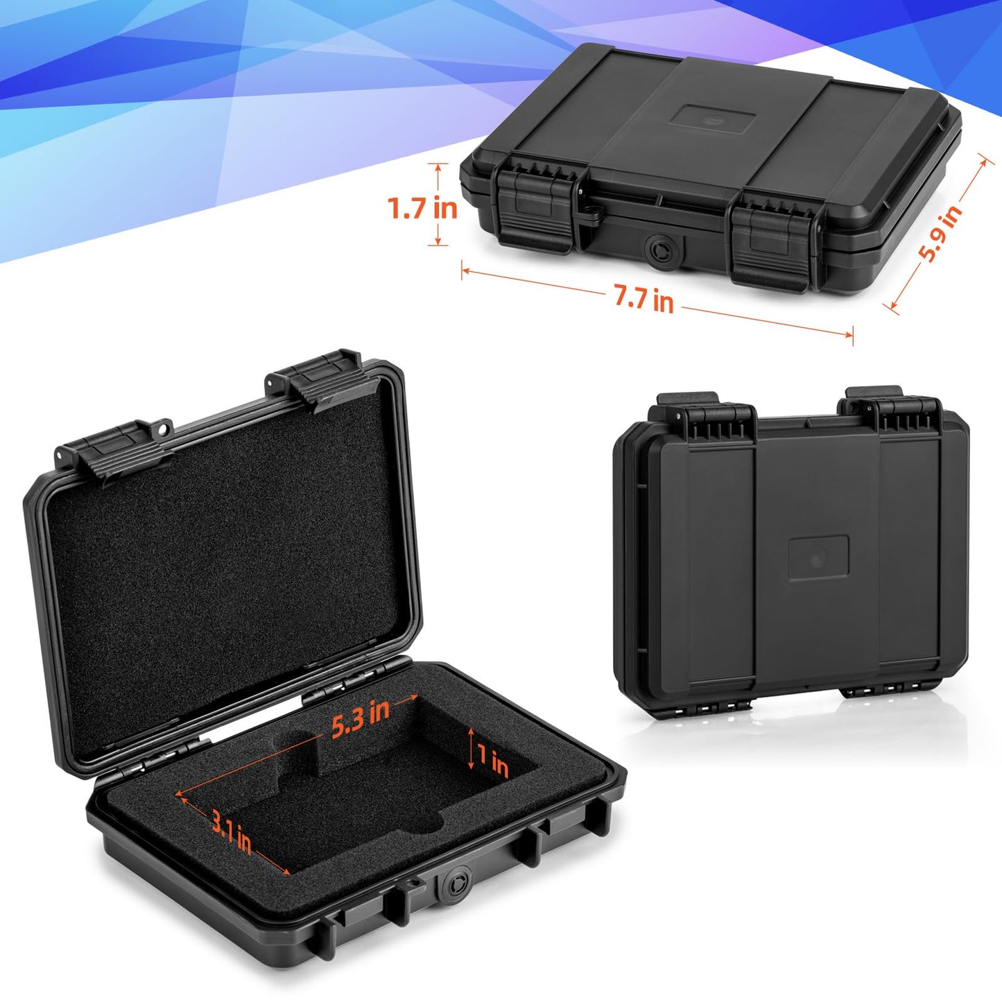 MIXPOET Graded Card Storage Box Case Mini – Waterproof, Crush-Proof, Portable Card Holder