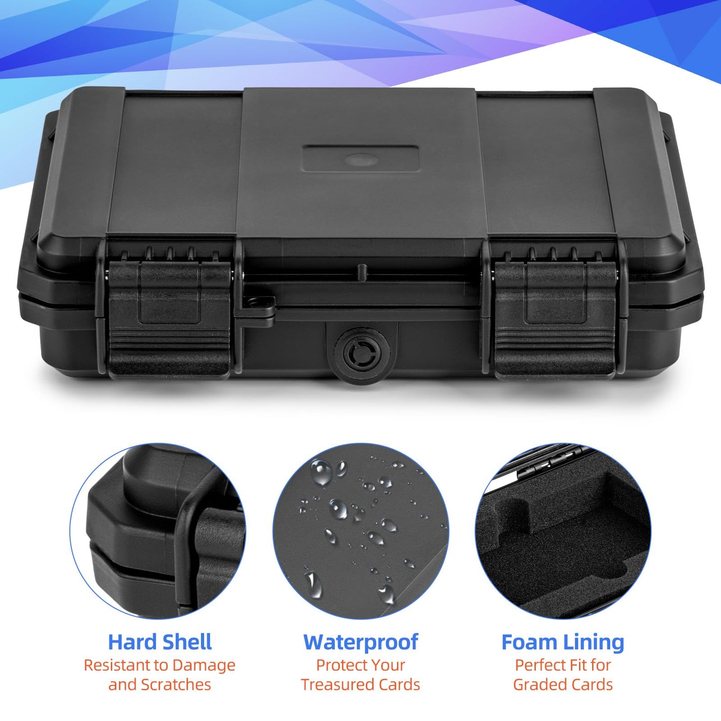 MIXPOET Graded Card Storage Box Case Mini – Waterproof, Crush-Proof, Portable Card Holder
