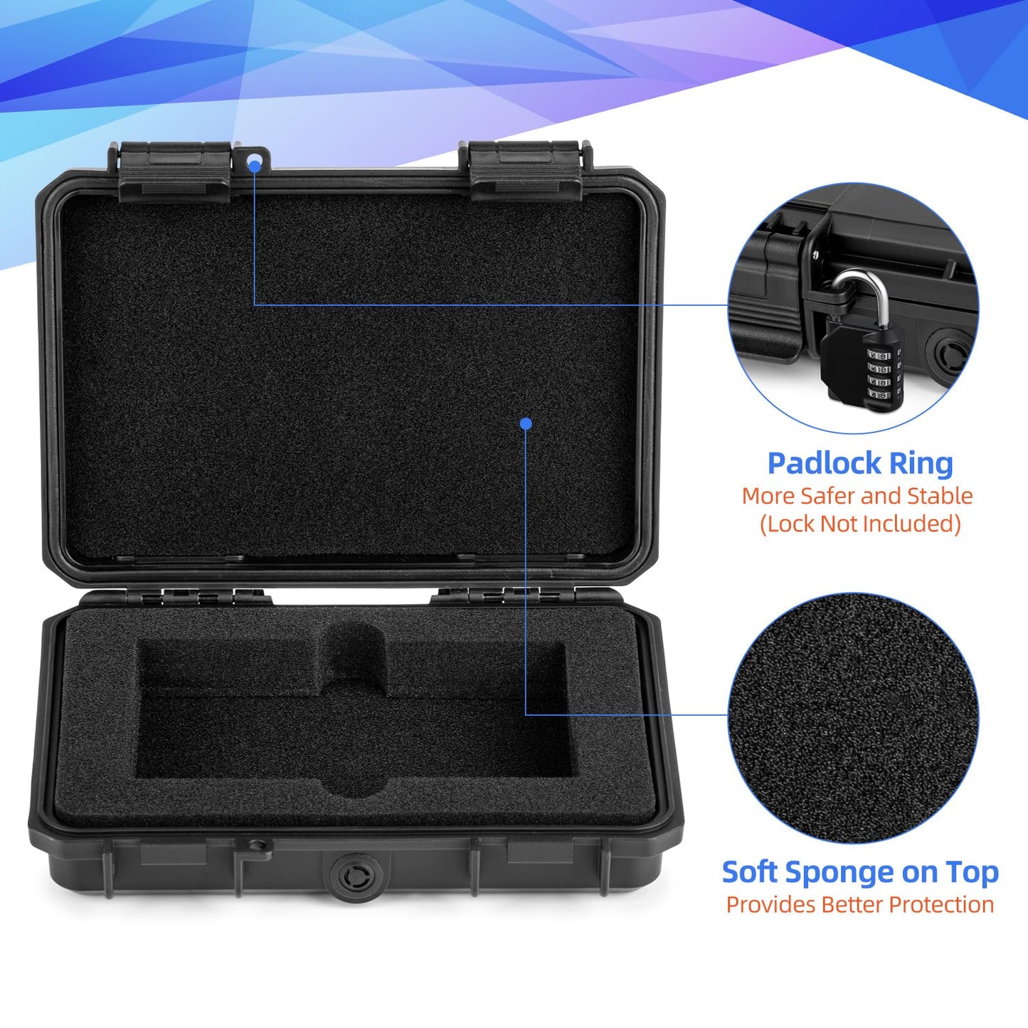 MIXPOET Graded Card Storage Box Case Mini – Waterproof, Crush-Proof, Portable Card Holder