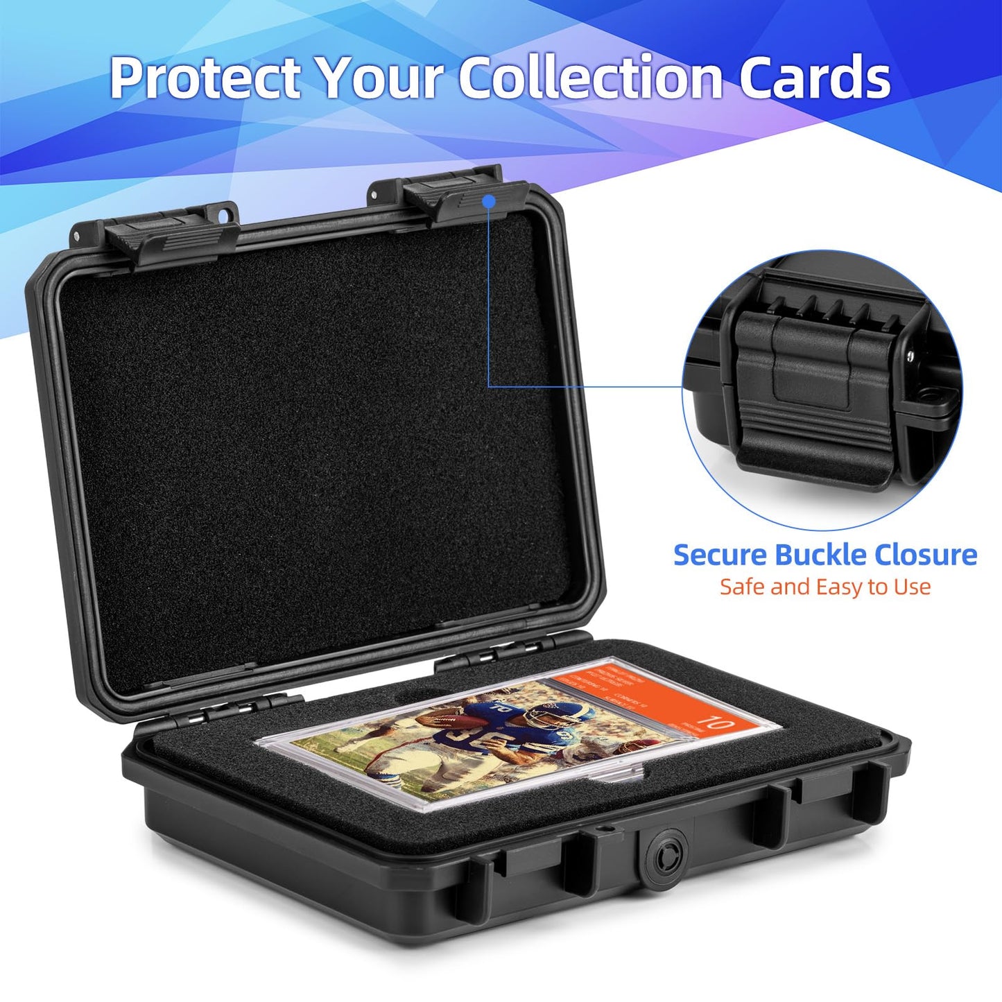 MIXPOET Graded Card Storage Box Case Mini – Waterproof, Crush-Proof, Portable Card Holder