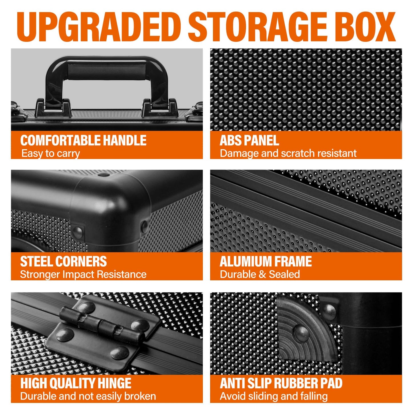 MIXPOET Graded Card Storage Box – Top Loader Case, Slab Storage, Portable & Durable