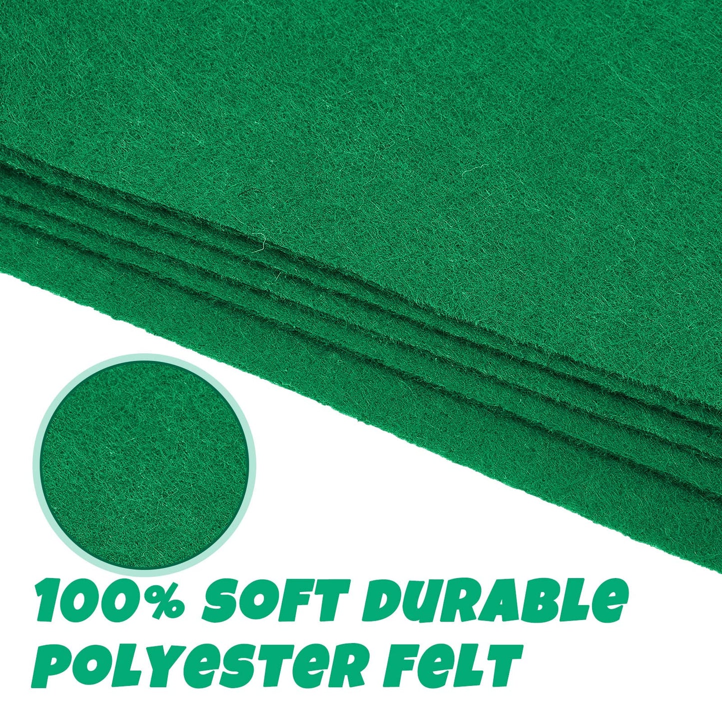 Mixweer 2-Piece Poker Table Top Mat Set – Premium Green Felt (36x72), Reversible & Foldable
