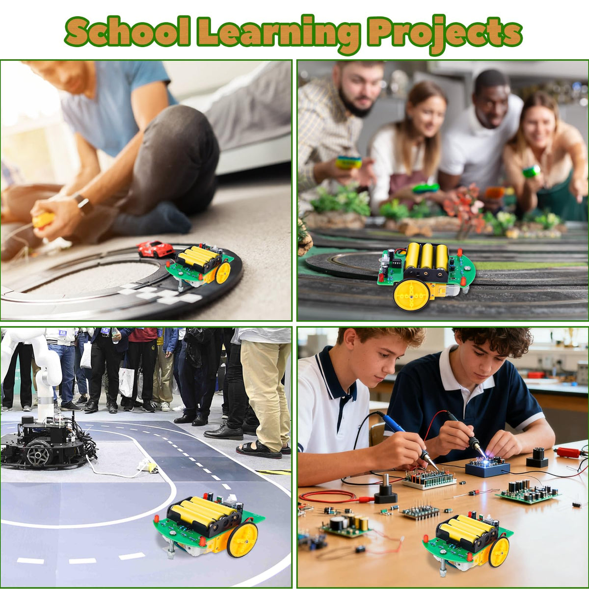 MiOYOOW DIY Remote Control Car Kit for Beginners – Soldering Practice & Educational Electronics