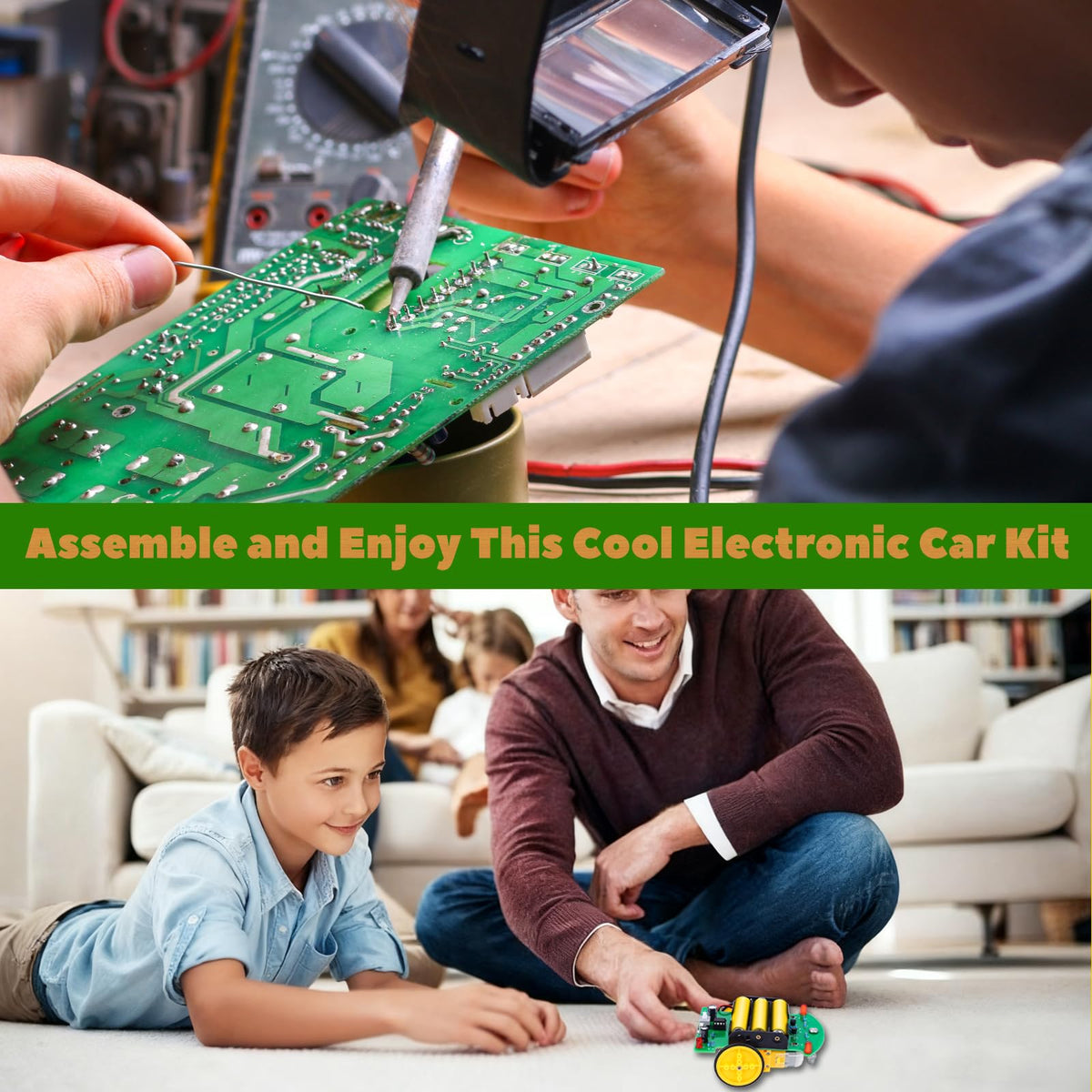 MiOYOOW DIY Remote Control Car Kit for Beginners – Soldering Practice & Educational Electronics