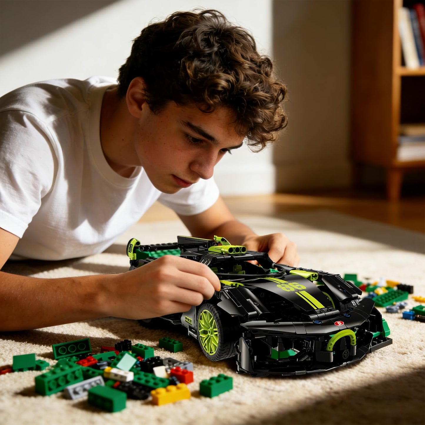 MJDDJA 1:14 Hypercar Building Set for Adults – Non-Motorized 910-Piece Model Kit