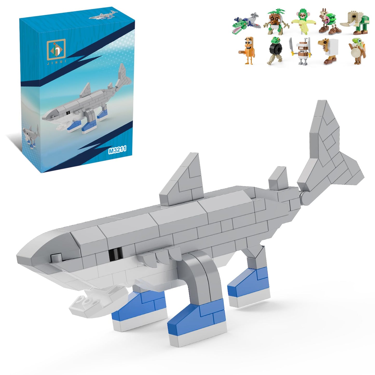 MJDDJA Italian Brainrot Action Figure Building Kit – Creative STEM Blocks & Desk Decor