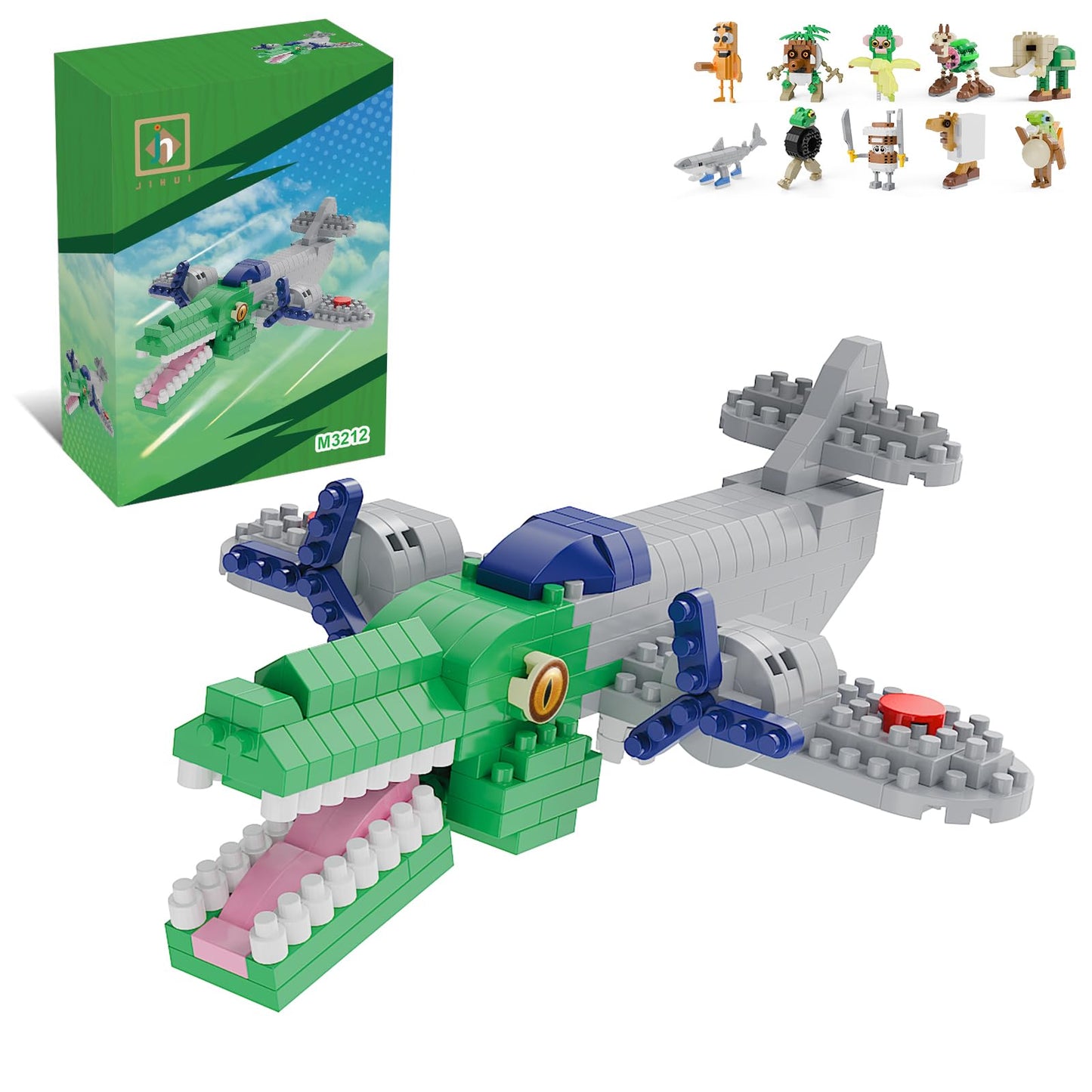 MJDDJA Italian Brainrot Action Figure Building Kit | Creative STEM Blocks for Adults & Teens 14+