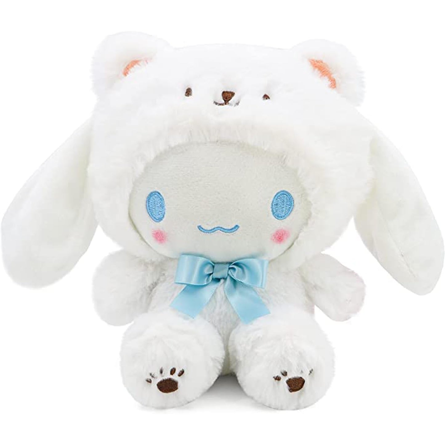 MJJAOQYF Cartoon Kawaii White Bear Plush — Soft Cross-Dressing Series Plush Toy, 20 cm