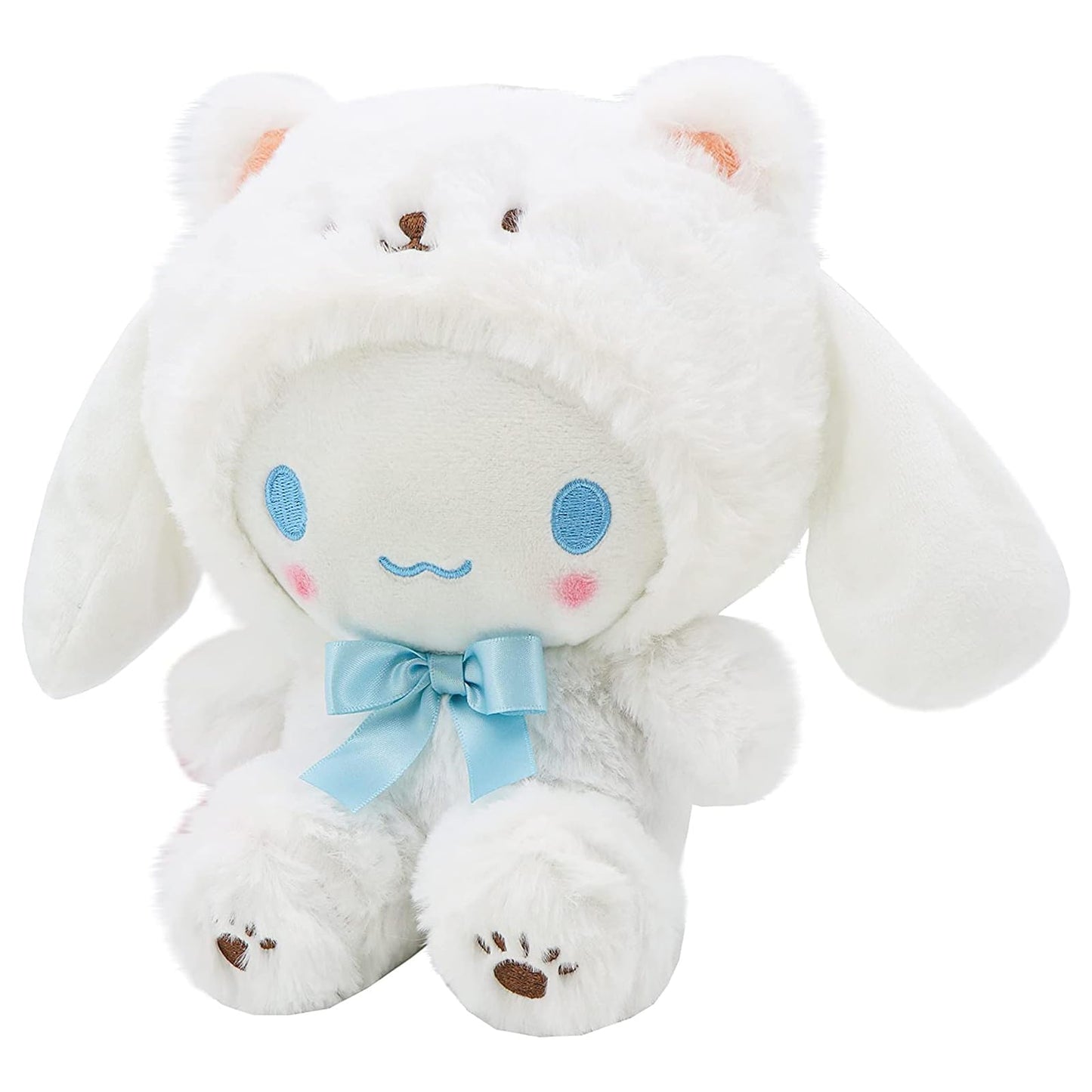 MJJAOQYF Cartoon Kawaii White Bear Plush — Soft Cross-Dressing Series Plush Toy, 20 cm