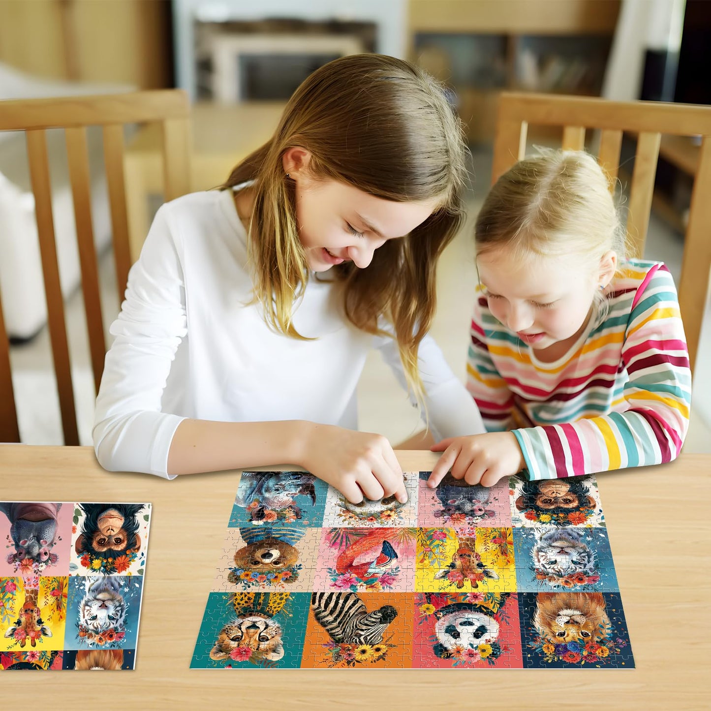 Mjyphdm 500 Piece Puzzles for Adults – Beautiful Wild Animals Jigsaw, Recycled Cardboard