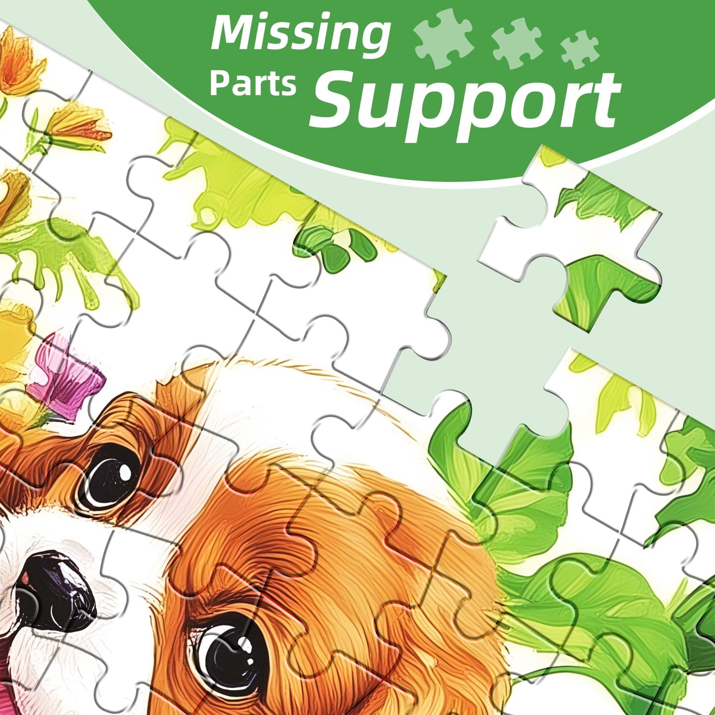 Mjyphdm 300-Piece Cute Dogs Puzzle for Adults – Large Pieces Jigsaw 20.5 x 15 in, Family Fun Gift