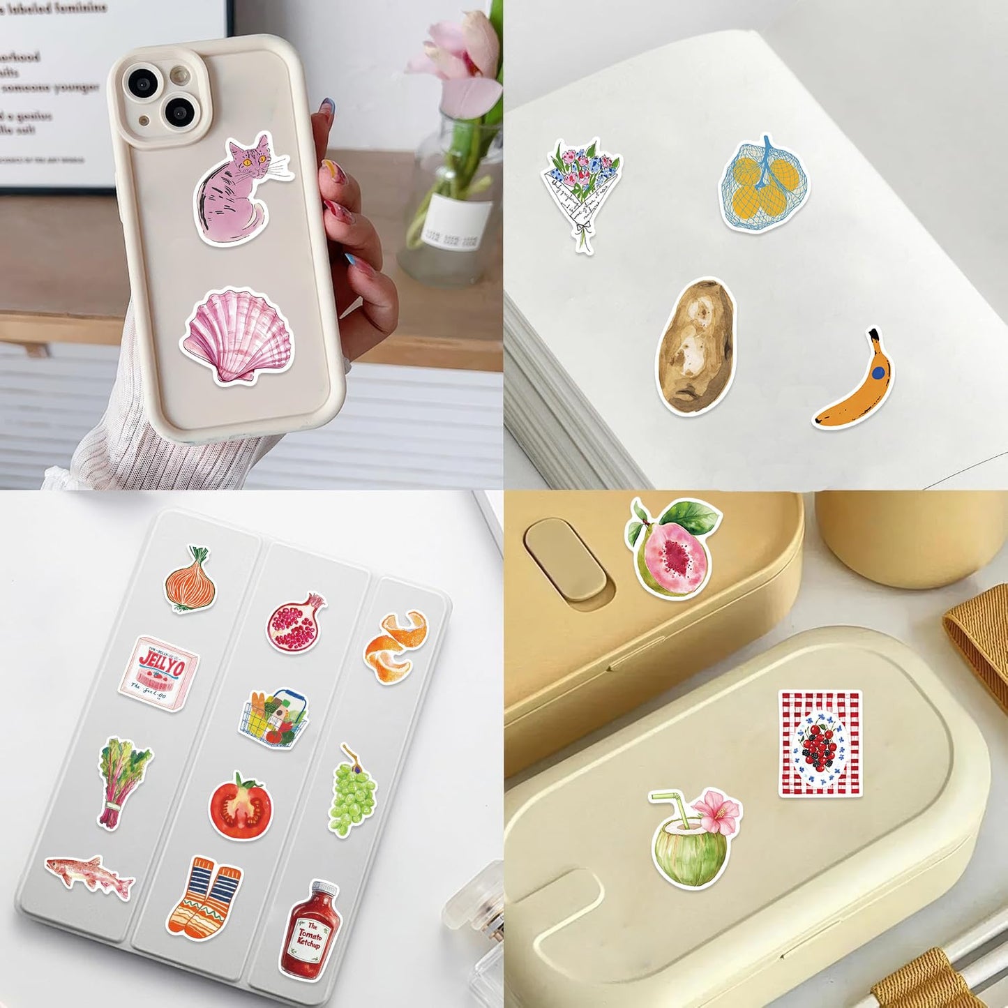 MKZ 100 PCS Vintage Aesthetic Coquette Stickers for Journaling & Scrapbooking