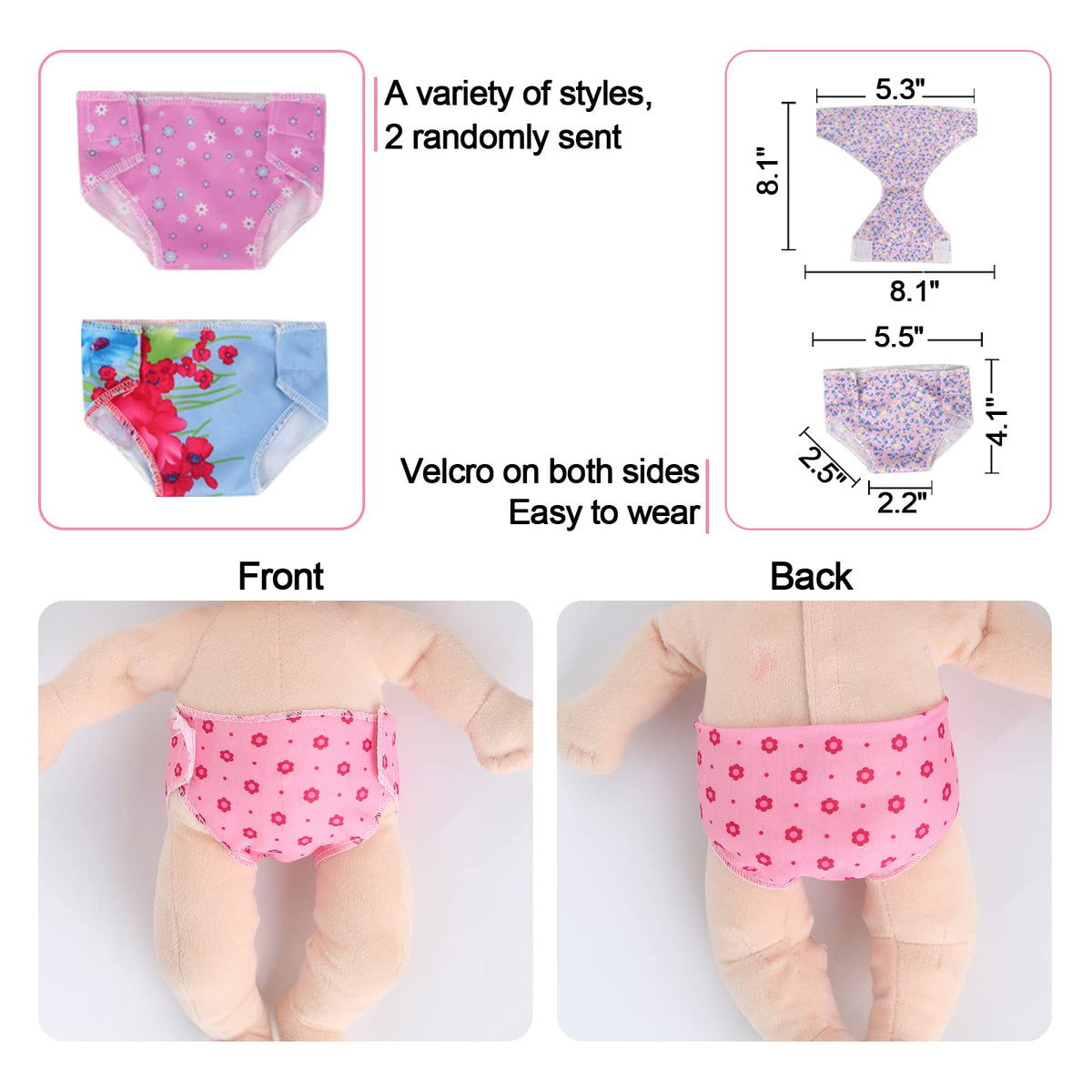 MLcnleS Alive Baby Doll Clothes — 12 Dress Sets for 12–14 Inch Dolls