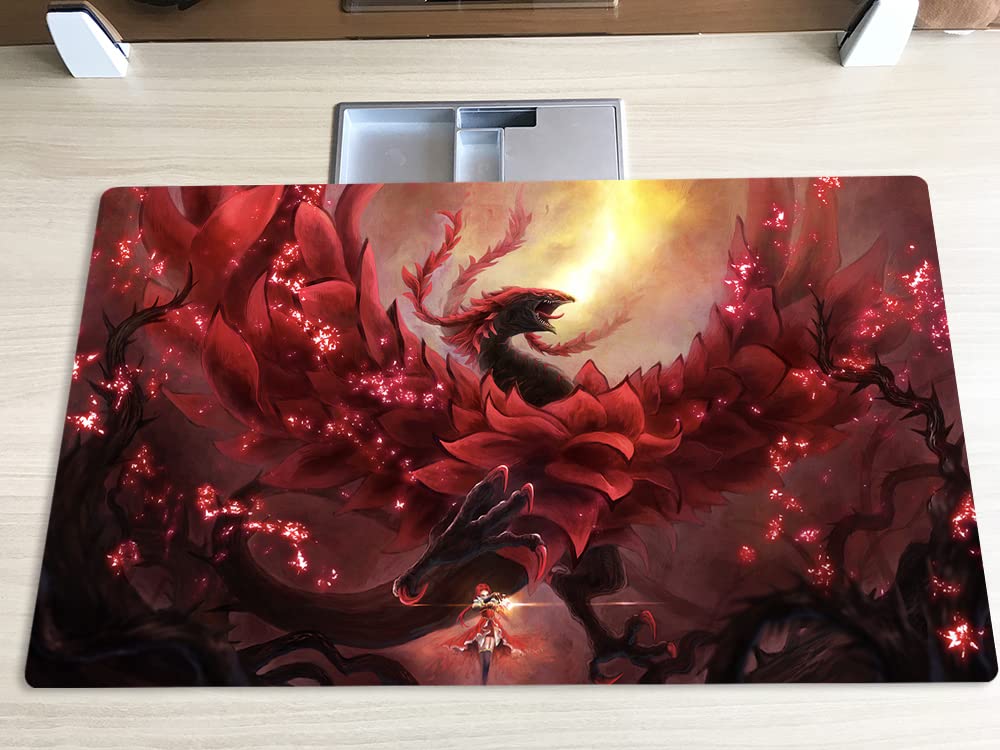 Mlikemat Akiza Izinski Black Rose Dragon Playmat – No Zones + Free Bag | TCG/CCG Card Game Mat