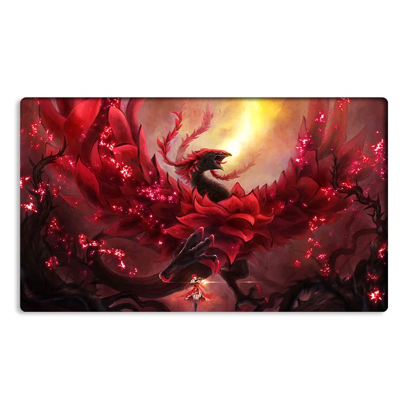 Mlikemat Akiza Izinski Black Rose Dragon Playmat – No Zones + Free Bag | TCG/CCG Card Game Mat