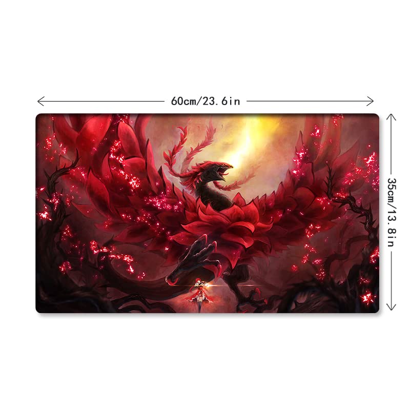 Mlikemat Akiza Izinski Black Rose Dragon Playmat – No Zones + Free Bag | TCG/CCG Card Game Mat