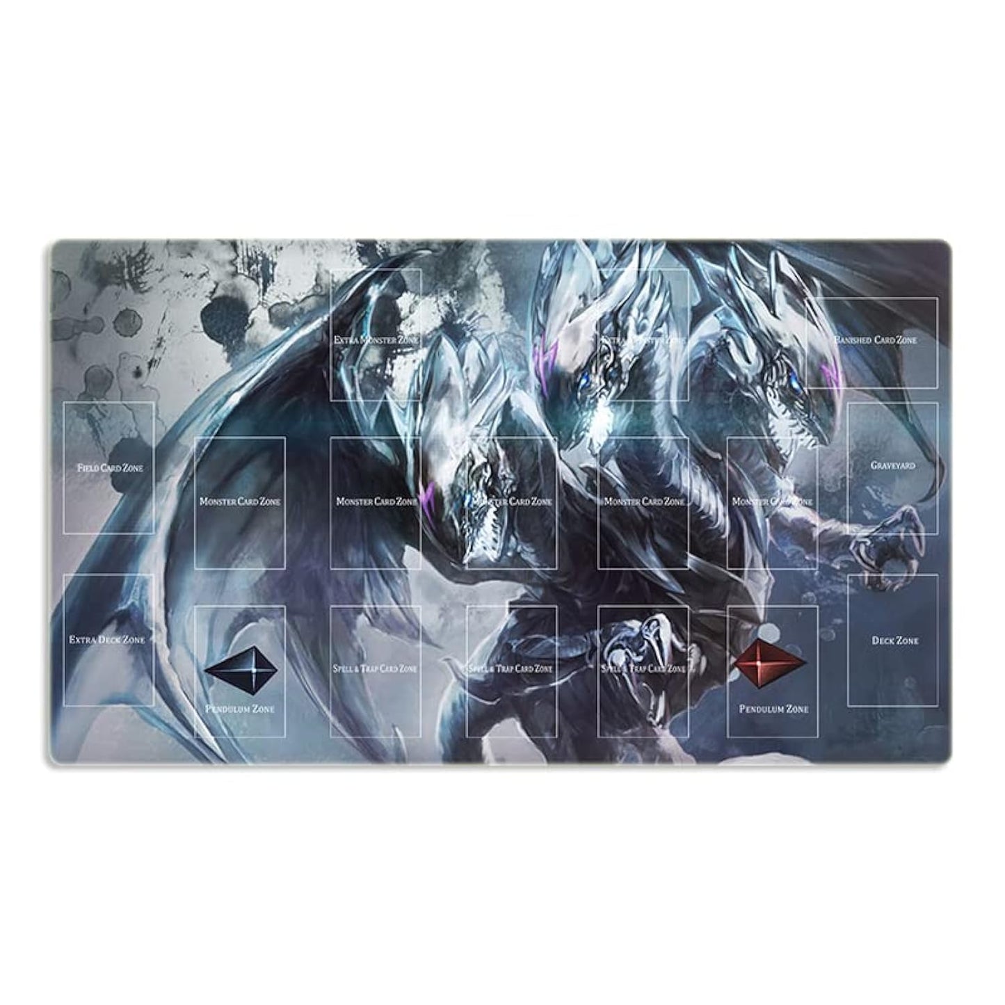 Mlikemat Blue-Eyes Ultimate Dragon Playmat | Mouse Pad for TCG CCG Duels + Free Bag