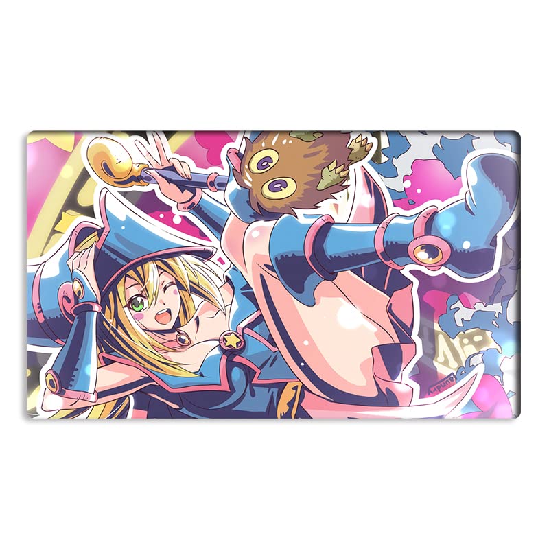 Mlikemat Playmat Dark Magician Girl Kuriboh – Portable TCG/CCG Mat + Free Bag