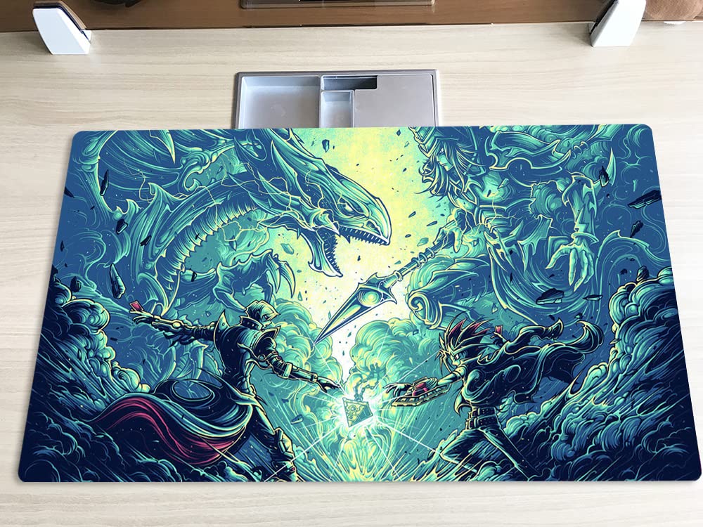 Mlikemat Dark Magician Playmat for TCG/CCG – Free Carry Bag Included (ZD014-263-K No Zones)