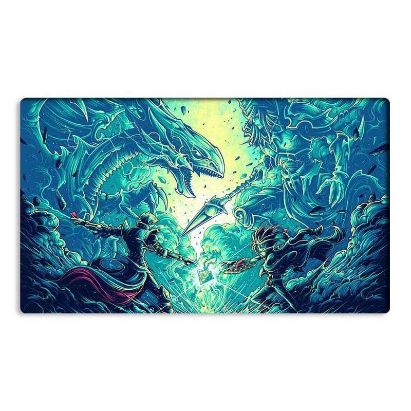 Mlikemat Dark Magician Playmat for TCG/CCG – Free Carry Bag Included (ZD014-263-K No Zones)