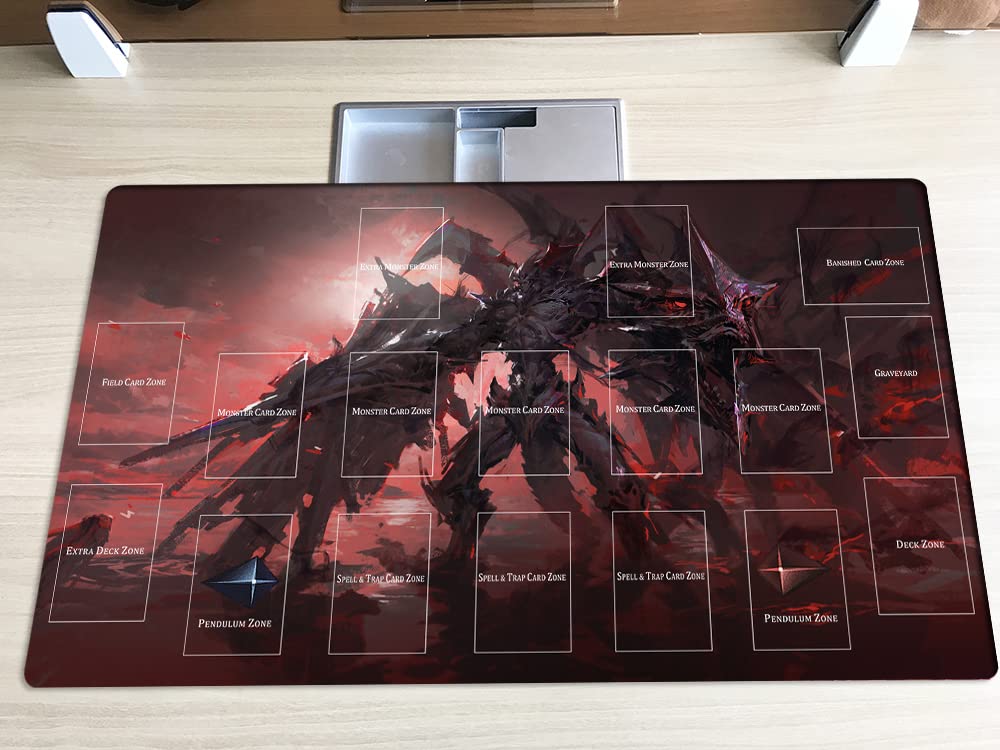 Mlikemat Destiny Hero Playmat – Plasma TCG/CCG/OCG Mat with Zones + Free Bag (ZD014-452-A)