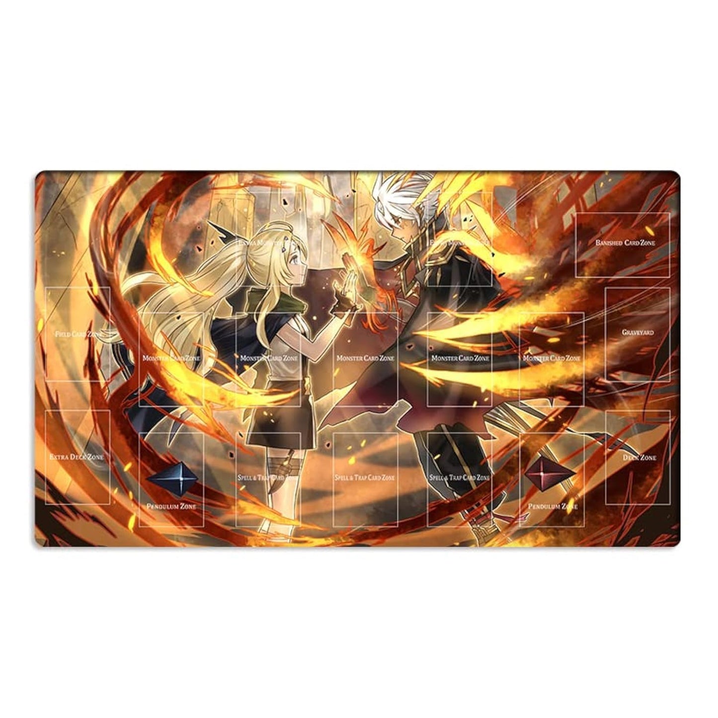 Mlikemat Dogmatika Ecclesia Playmat – The Virtuous & Fallen of Albaz CCG Mat + Free Bag
