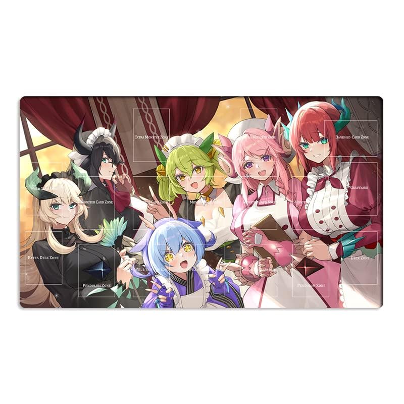 Mlikemat Dragonmaid Playmat – CCG/TCG Battle Surface with Free Bag (ZD039-347-A)