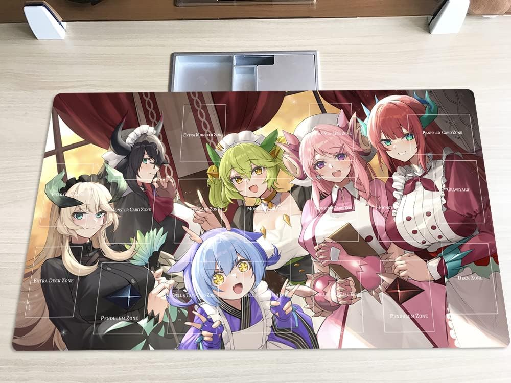 Mlikemat Dragonmaid Playmat – CCG/TCG Battle Surface with Free Bag (ZD039-347-A)