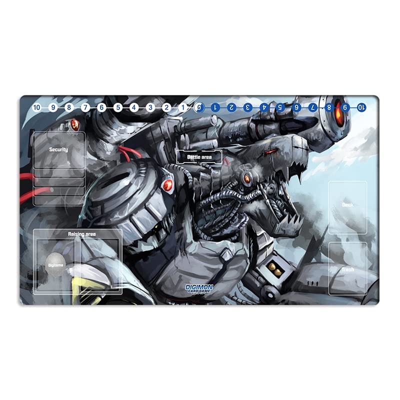 Mlikemat DTCG Duel Playmat for Digimon Machinedramon – 600x350mm, 1.5–2mm Thick, Free Bag