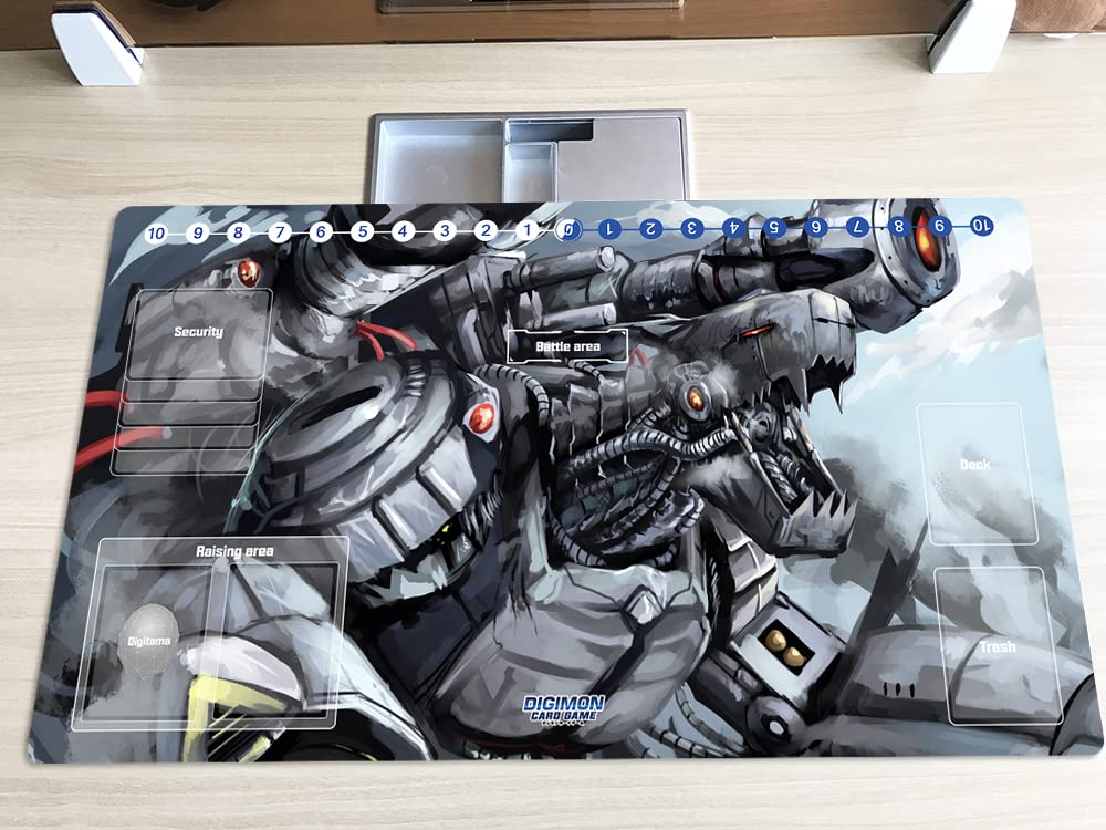 Mlikemat DTCG Duel Playmat for Digimon Machinedramon – 600x350mm, 1.5–2mm Thick, Free Bag