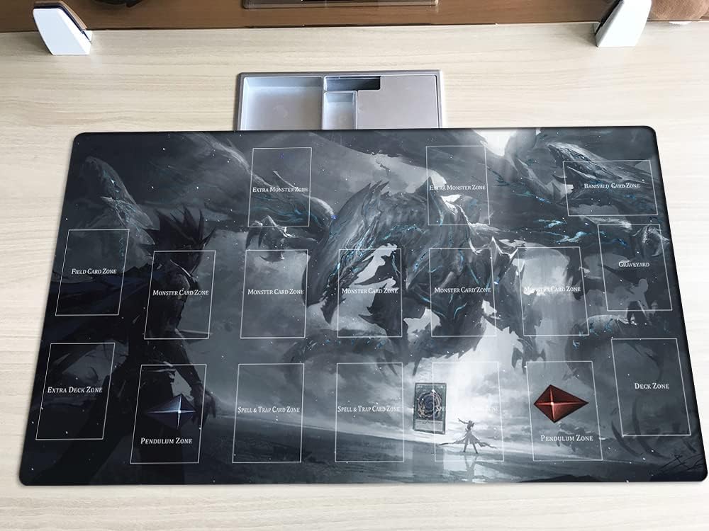 New Mlikemat Playmat Blue-Eyes Ultimate Dragon – Zones, Durable Surface, Free Bag Included (ZD039-462-A)