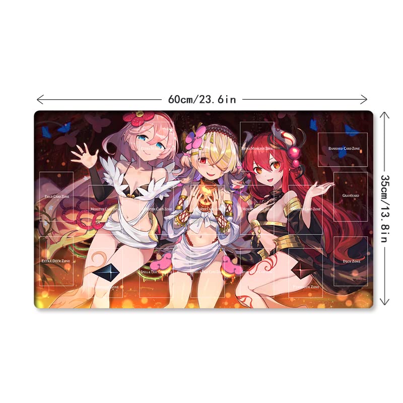 Mlikemat Playmat Traptrix Allomerus & Traptrix Rafflesia – Card Game Mat with Zones + Free Bag