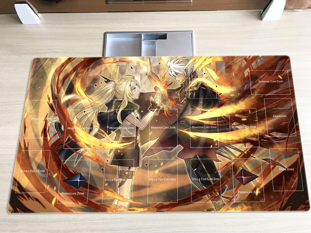 Mlikemat Dogmatika Ecclesia Playmat – The Virtuous & Fallen of Albaz CCG Mat + Free Bag