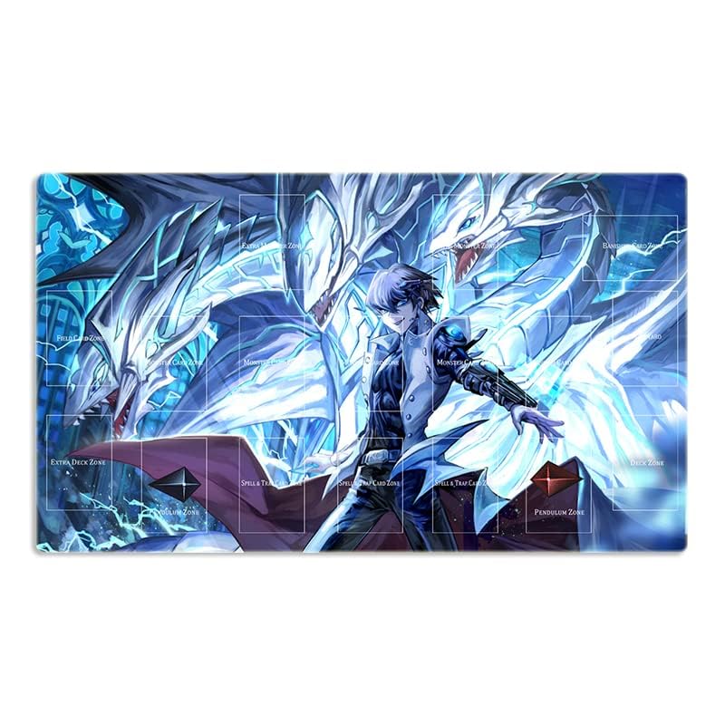 Mlikemat Kaiba Seto Blue-Eyes Mouse Pad – TCG/CCG Playmat with Free Bag (ZD039-28)