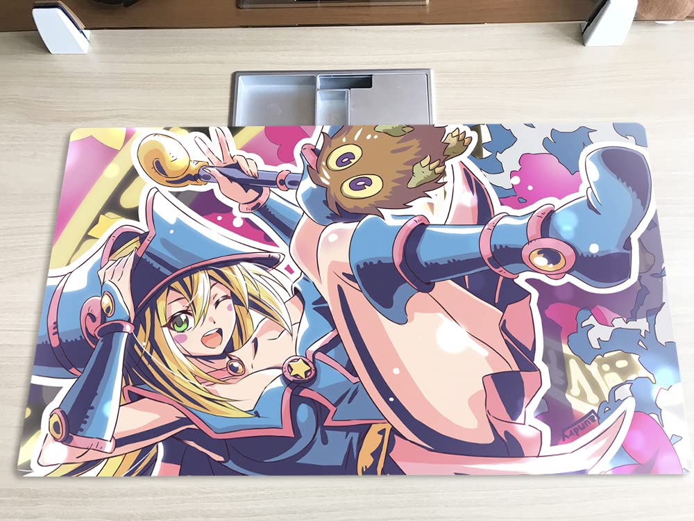 Mlikemat Playmat Dark Magician Girl Kuriboh – Portable TCG/CCG Mat + Free Bag