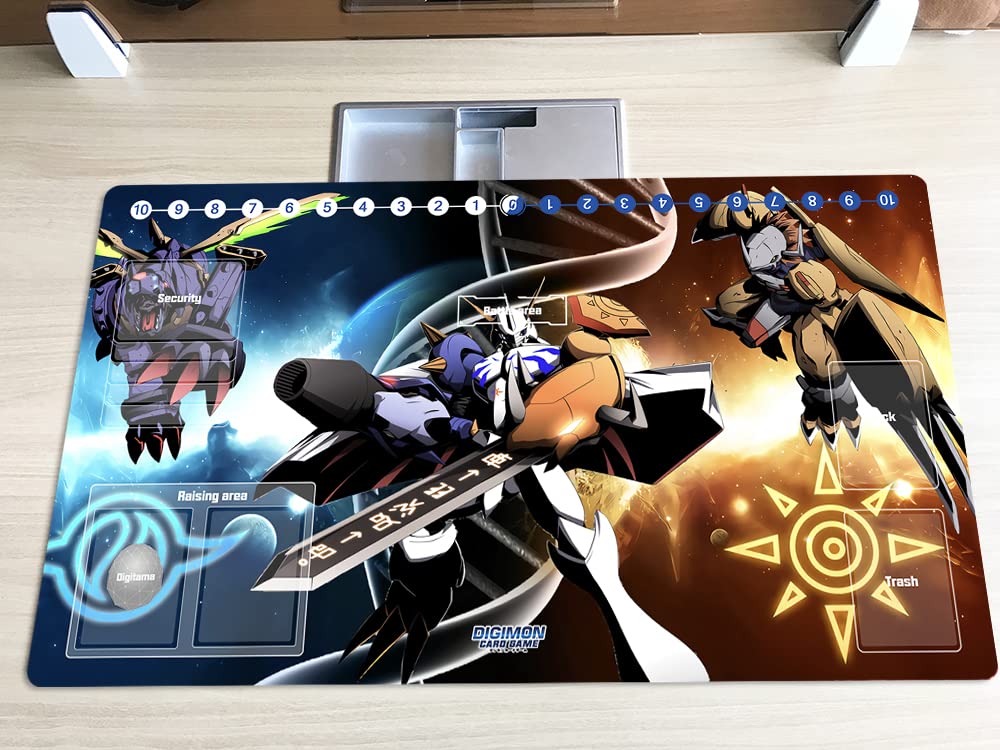 Mlikemat Digimon Omnimon Duel Playmat 600x350mm with Free Bag