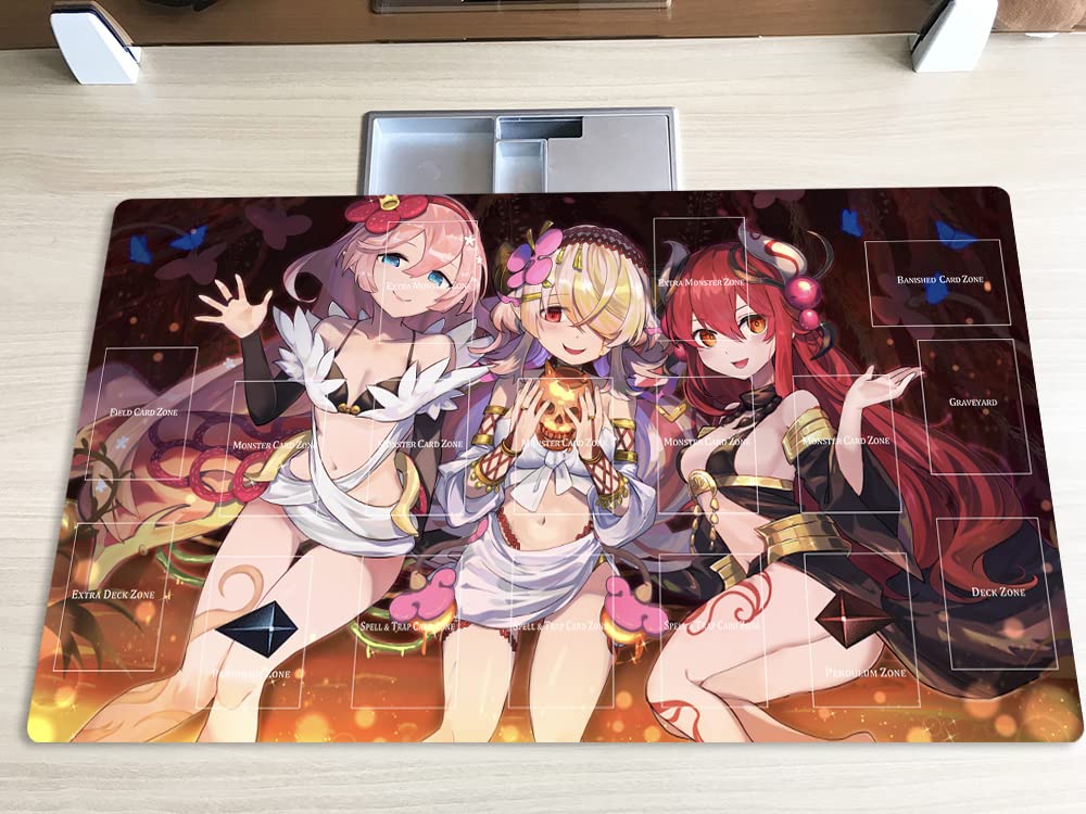 Mlikemat Playmat Traptrix Allomerus & Traptrix Rafflesia – Card Game Mat with Zones + Free Bag