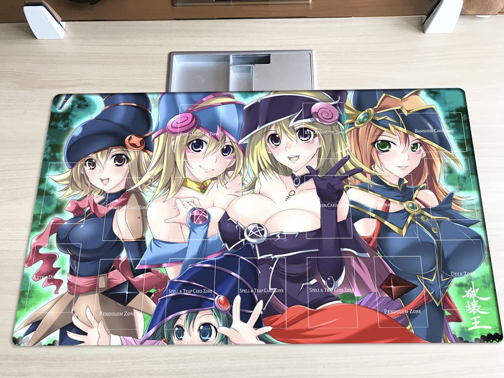 Mlikemat Dark Magician Girl Playmat with Zones & Free Bag (ZD014-05-A)