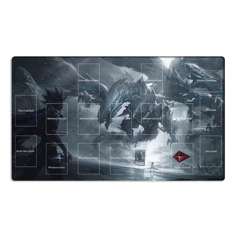 New Mlikemat Playmat Blue-Eyes Ultimate Dragon – Zones, Durable Surface, Free Bag Included (ZD039-462-A)