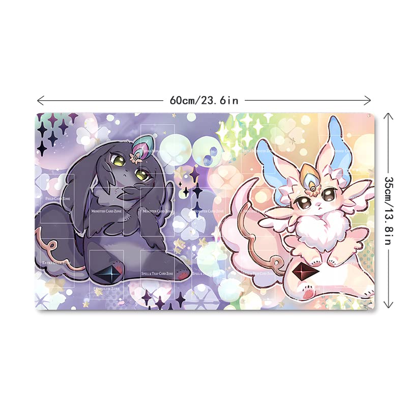 Mlikemat Purrely Lily Playmat – Zones, 600x350 mm, Natural Rubber + Fabric