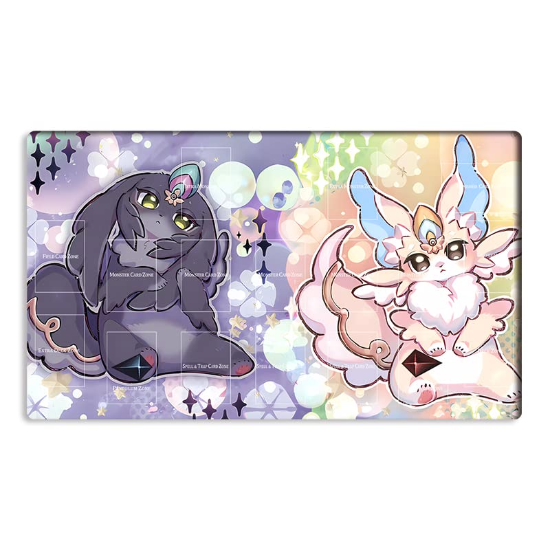 Mlikemat Purrely Lily Playmat – Zones, 600x350 mm, Natural Rubber + Fabric