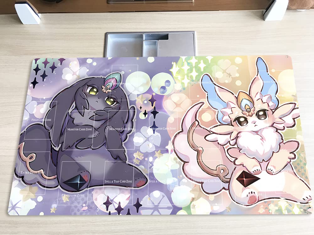 Mlikemat Purrely Lily Playmat – Zones, 600x350 mm, Natural Rubber + Fabric
