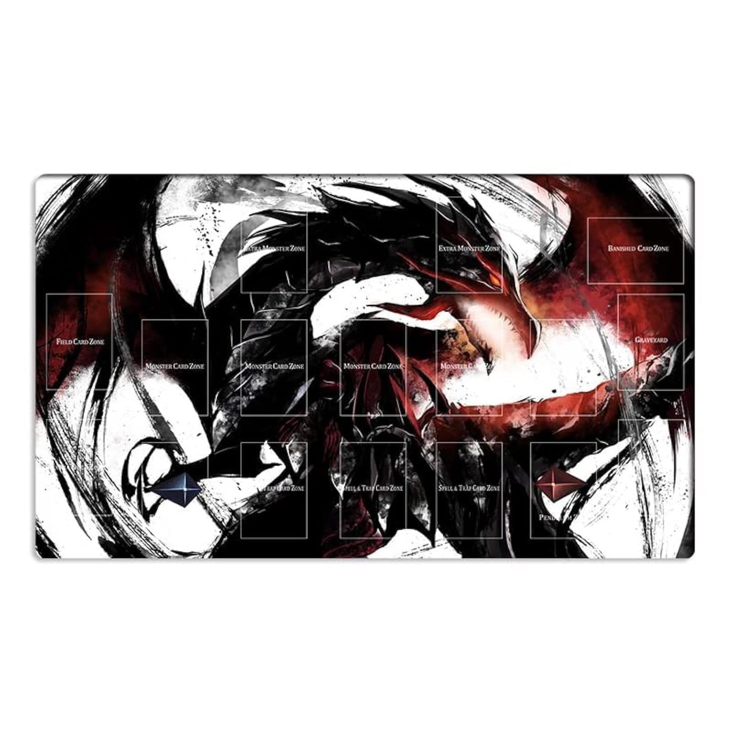 Mlikemat New Playmat Red-Eyes Black Dragon Mouse Pad for TCG/CCG - Free Bag (ZD014-411)