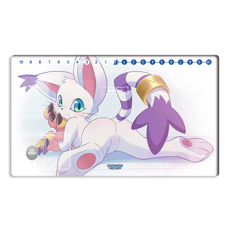 Mlikemat Tailmon Digimon Playmat with Zones - Free Bag (ZD002-274-SM)