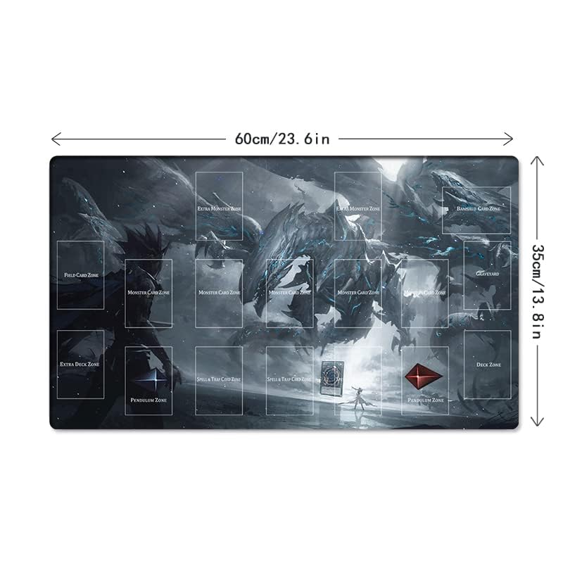 New Mlikemat Playmat Blue-Eyes Ultimate Dragon – Zones, Durable Surface, Free Bag Included (ZD039-462-A)