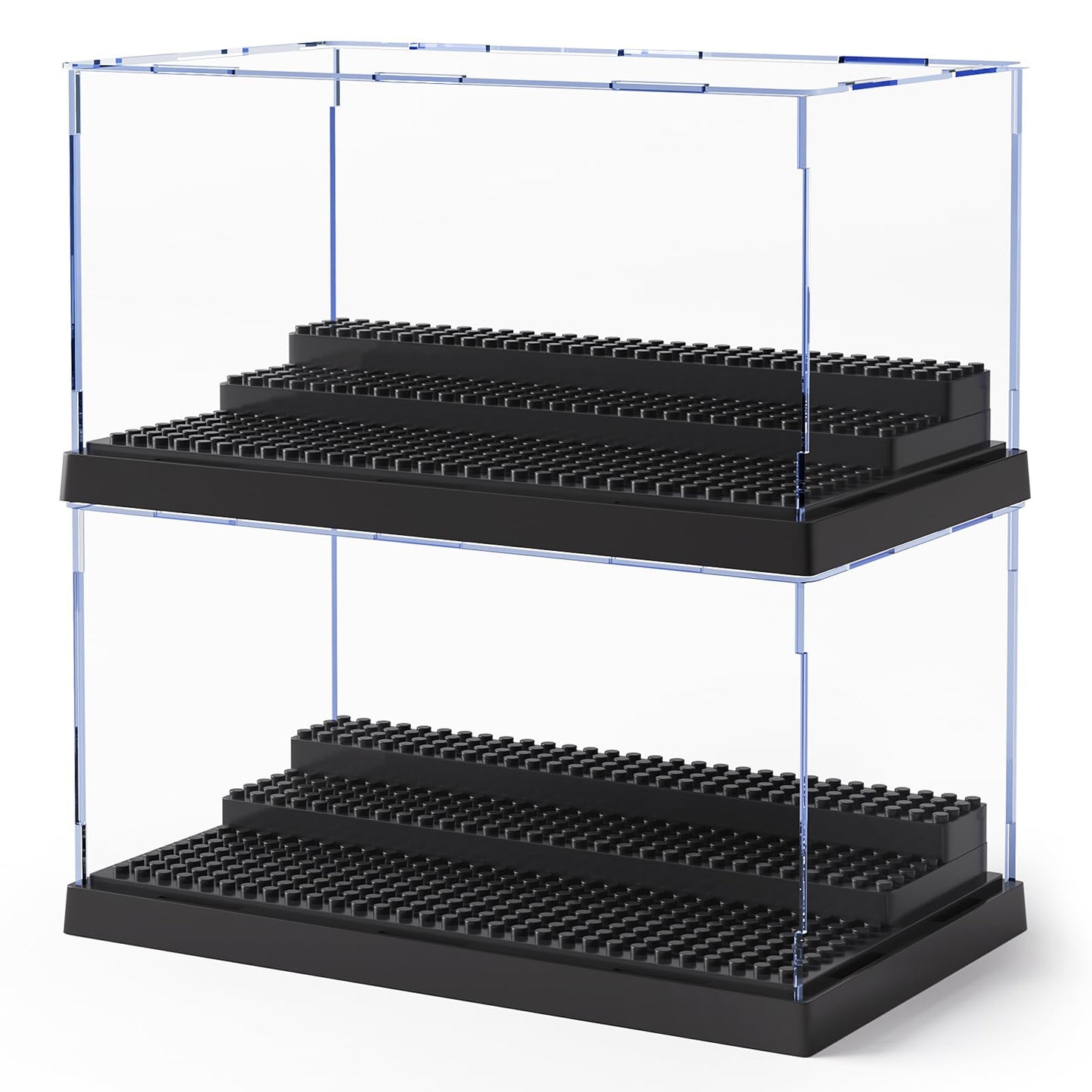 Mlikero 2-Pack Minifigure Display Case – Clear Dustproof Acrylic Display for Figures
