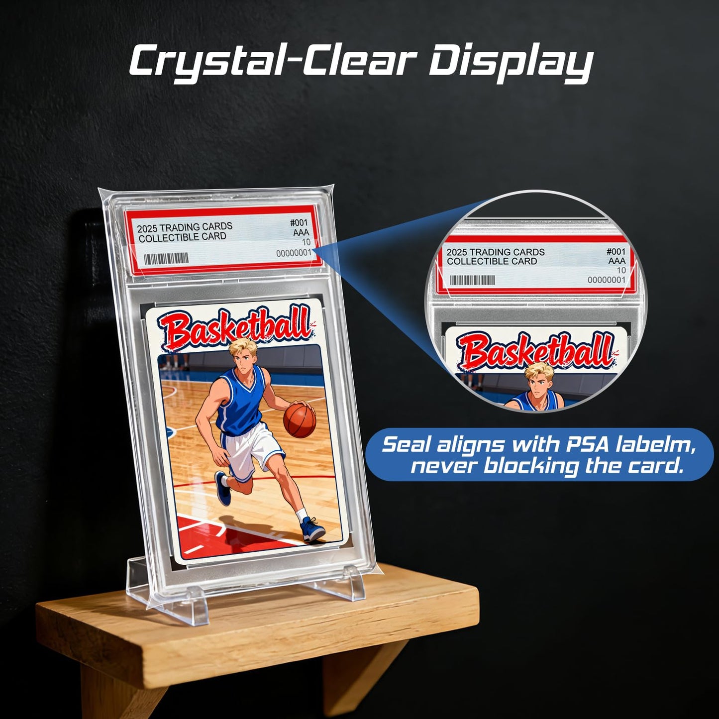 Mlikero 120-Pack Graded Card Sleeves for PSA Slabs – Acid-Free & Resealable