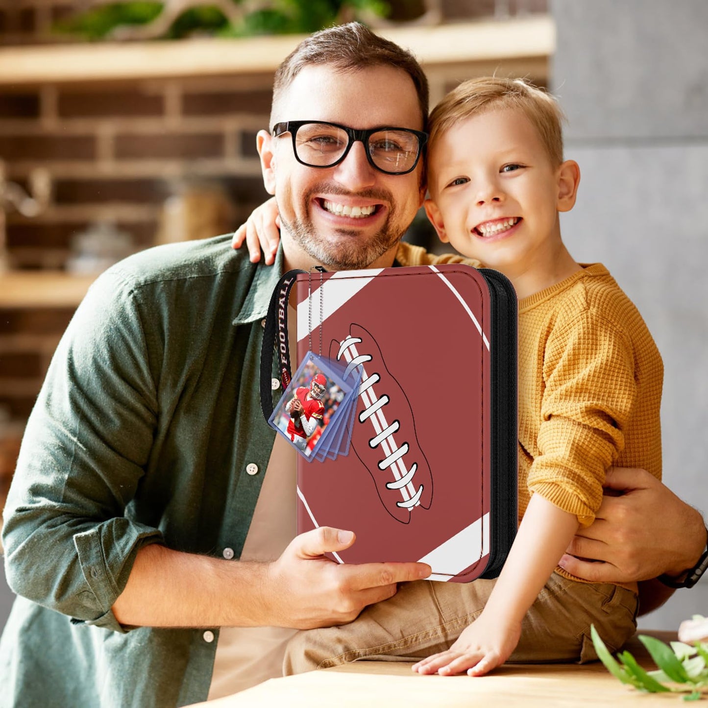 Mlikero 720-Pocket Football Card Binder | Premium Card Album with Display Wristband 2026