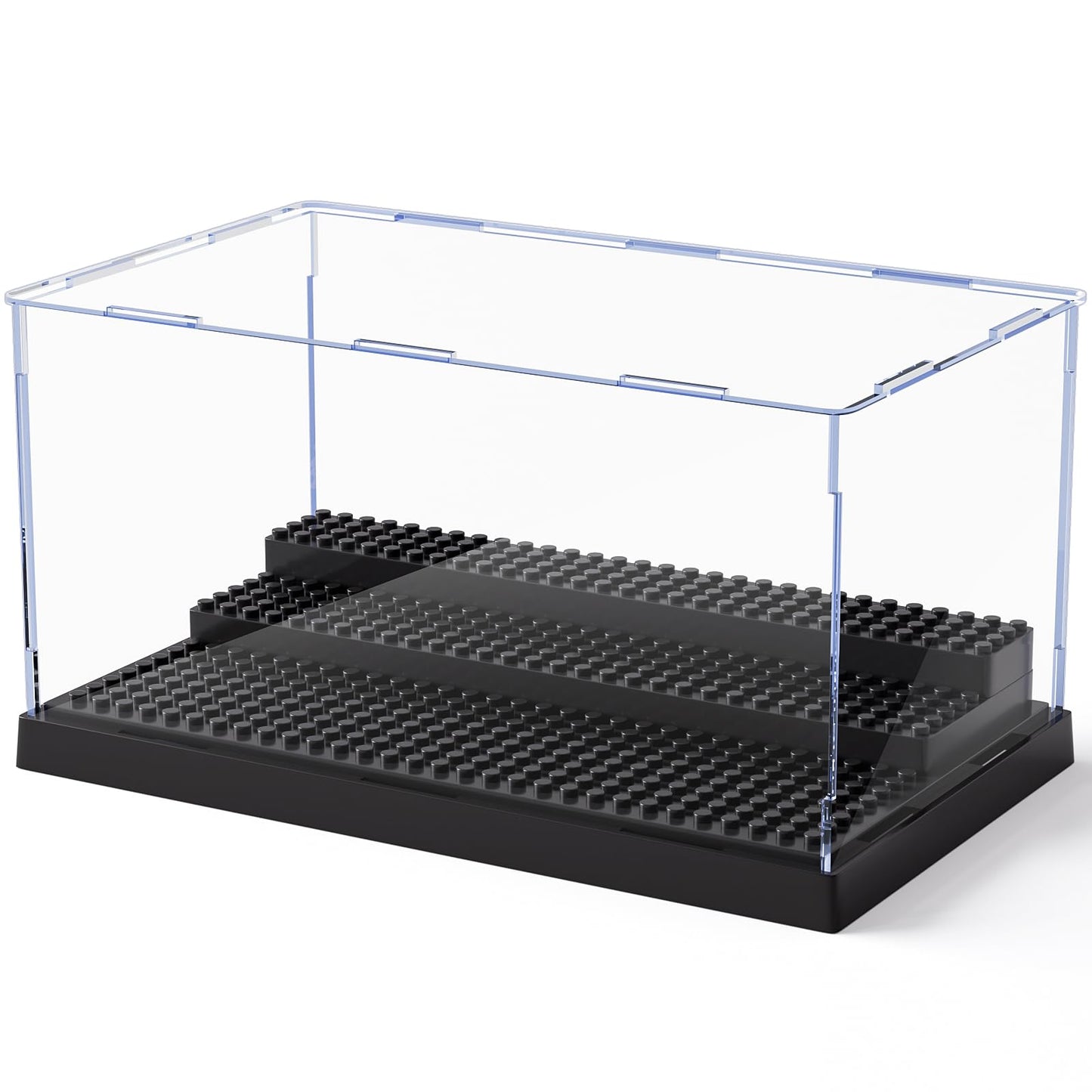 Mlikero Minifigure Display Case - Clear 3-Step Dustproof Acrylic Box